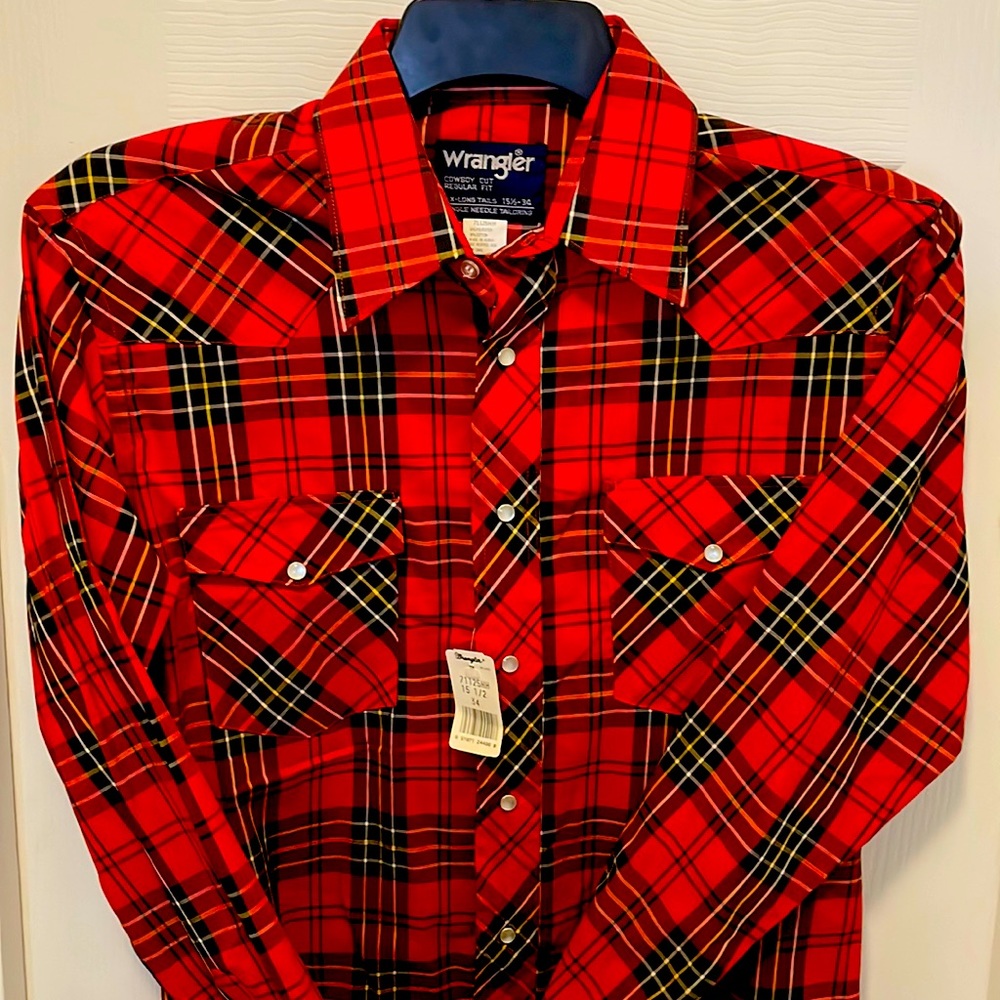 Wrangler Plaid NWT